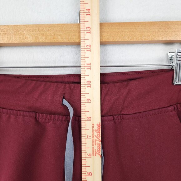 Figs Scrub Pants Womens Medium Burgundy Zamora Jogger Technical Collection - Picture 4 of 11